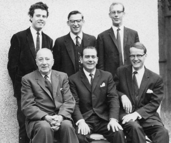 top row - Patrick Benham, Steve Smailes, Robin Pearson - bottom row - George (ex RFC served in WW1), Mike and Gordon
